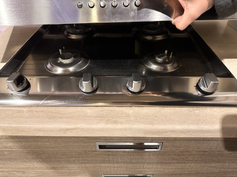 Cucina angolare rovere grigio/rovere sbiancato - immagine 3