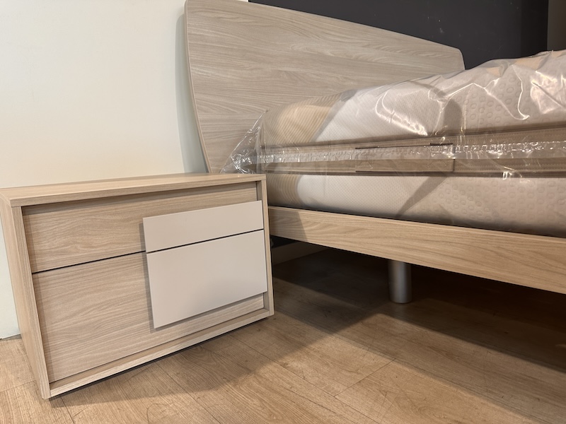Camera matrimoniale moderna rovere grigio/grigio chiaro - immagine 5