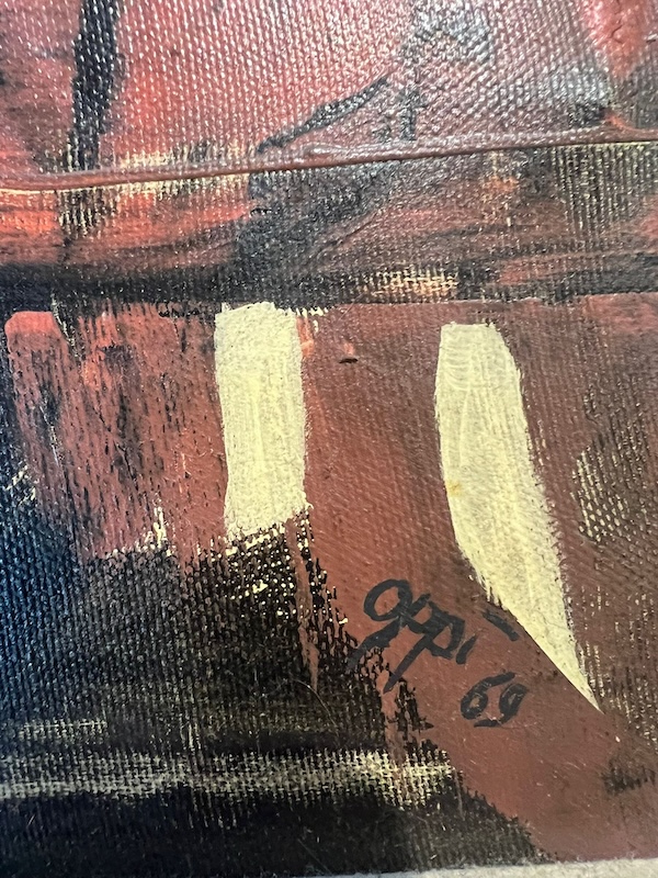 Dipinto astratto "Ricordare il dolore" di Daniele Oppi - immagine 2