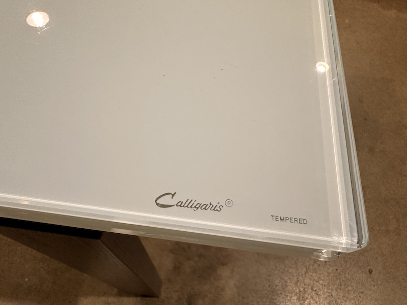 Tavolo Calligaris allungabile in vetro - immagine 3