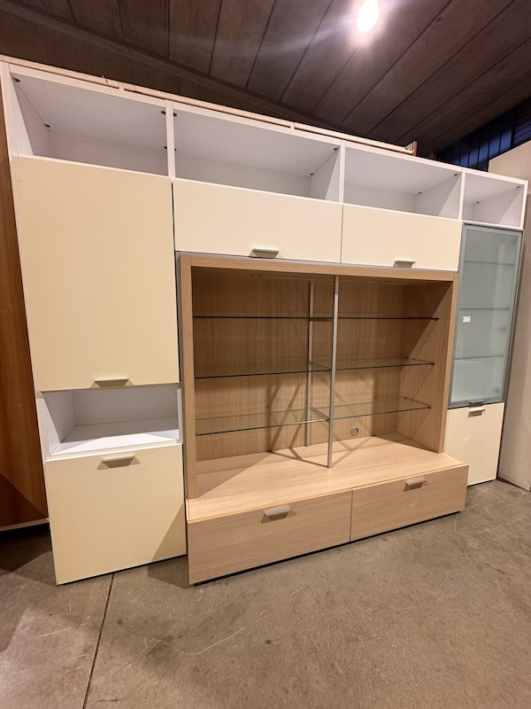 Mobile soggiorno moderno color rovere chiaro/beige