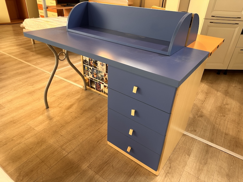 Cameretta moderna rovere grigio/blu - immagine 4