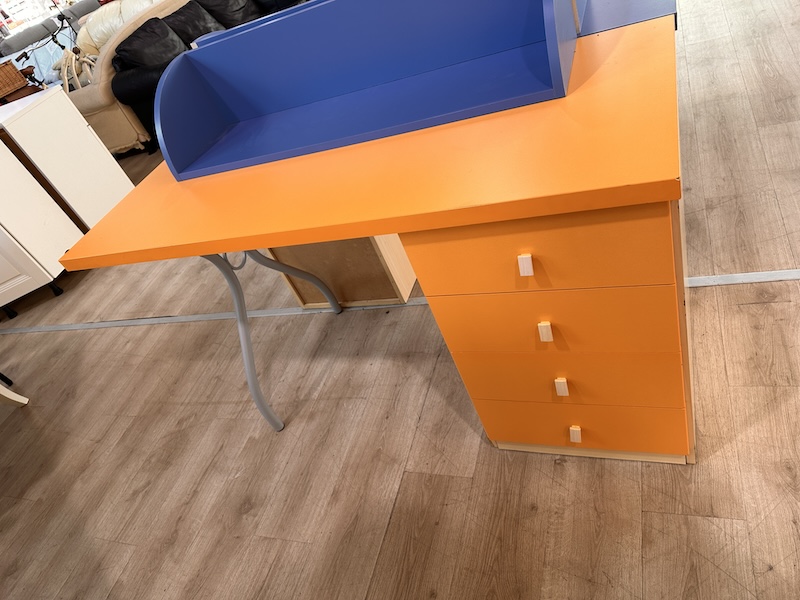 Cameretta moderna rovere grigio/arancione - immagine 3