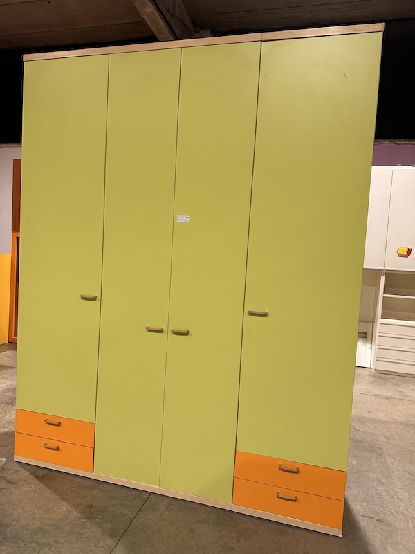 Cameretta verde/arancione completa