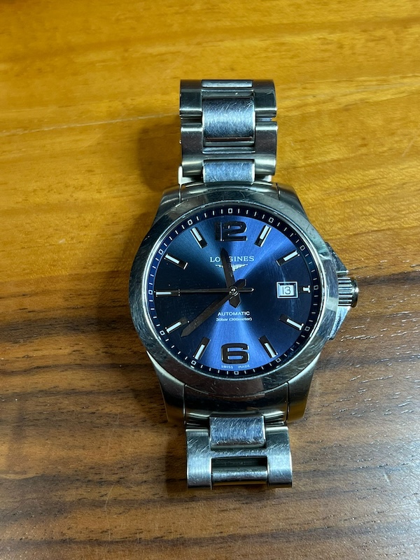 Orologio da polso maschile automatico Longines modello Conquest 41mm