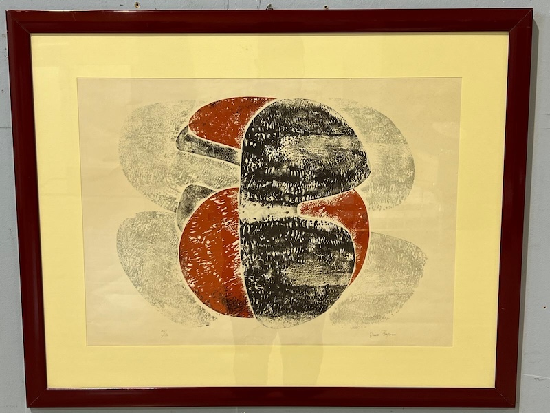 Litografia di Gino Bogoni 54/150 dal titolo "Materiche"