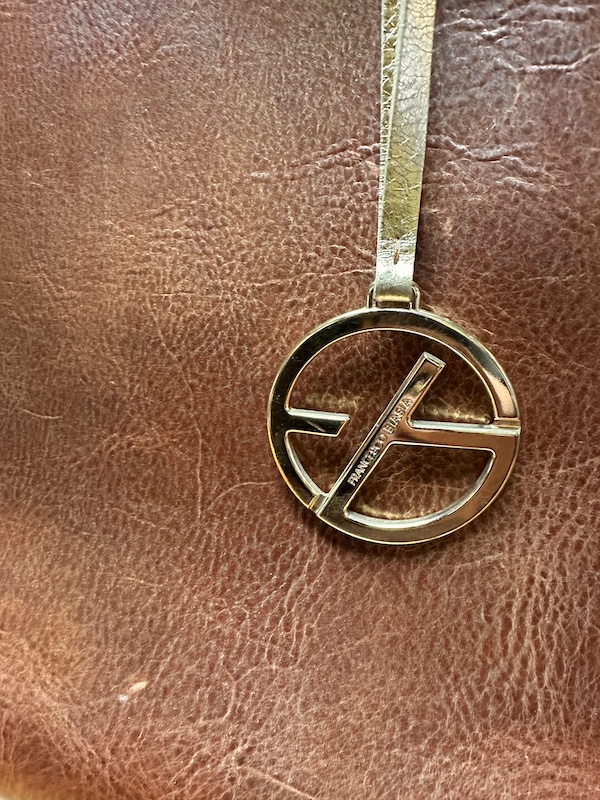 Borsa in cuoio marrone Francesco Biasia a struttura rigida - immagine 5