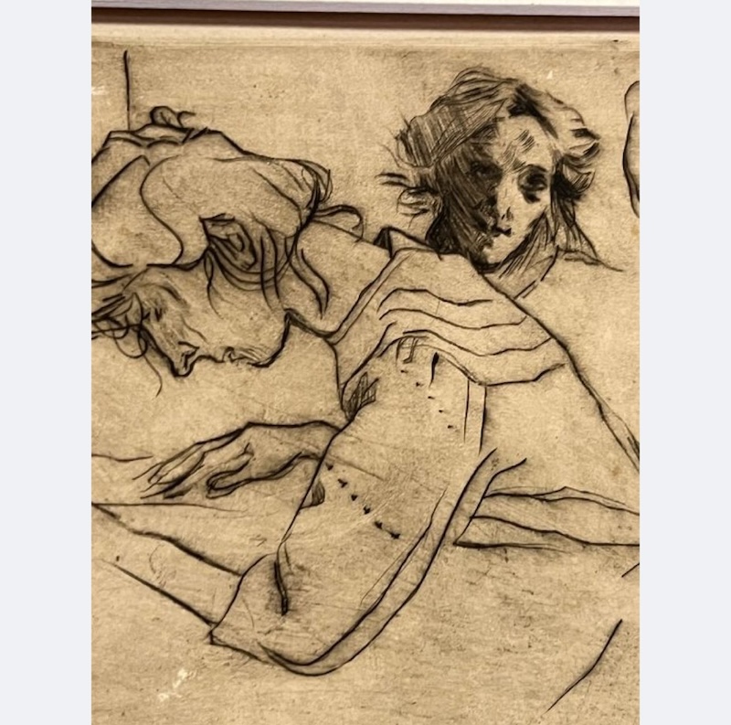Punta secca di Umberto Boccioni "Studio di teste" - immagine 8