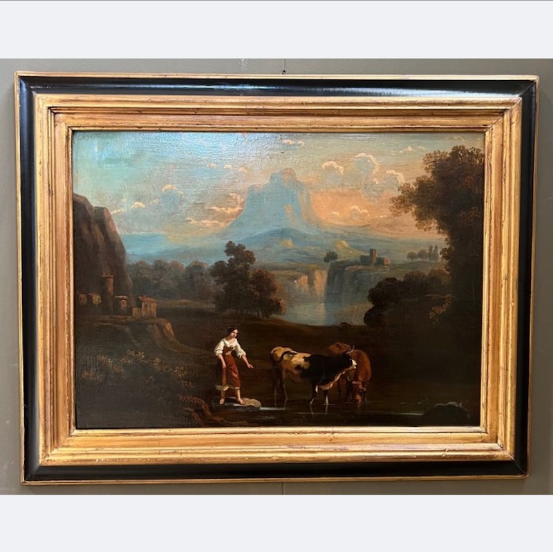 Dipinto scuola italiana (1788) olio su tavola