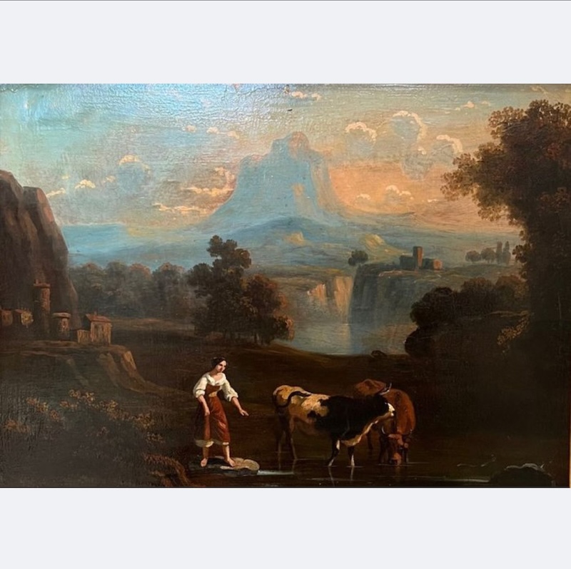 Dipinto scuola italiana (1788) olio su tavola - immagine 2