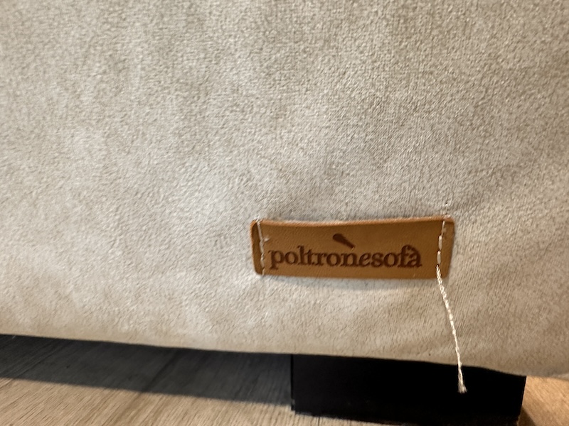 Divano letto PoltroneSofà grigio con penisola contenitore - immagine 3
