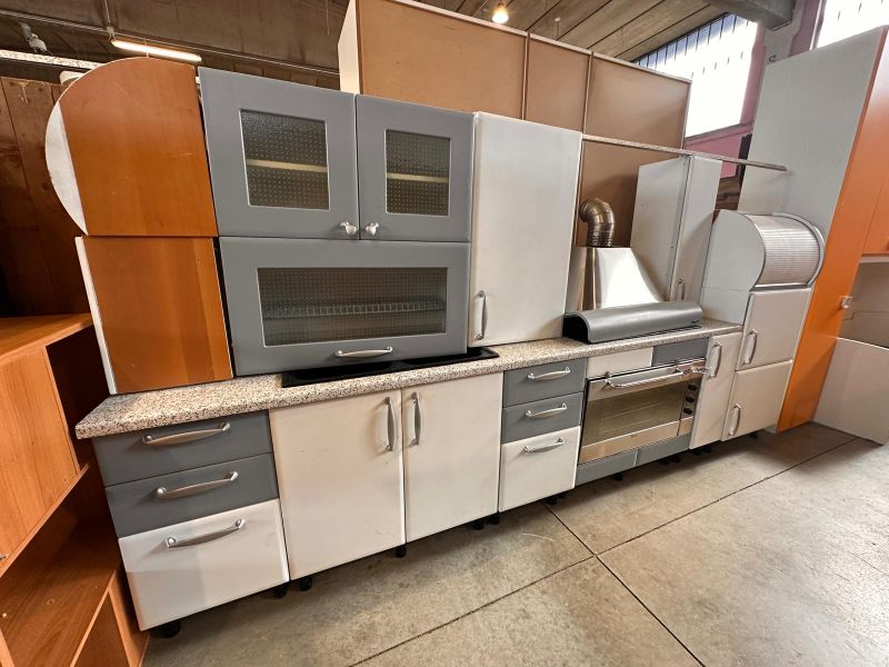 Cucina Snaidero lineare bianca/grigia - immagine 2