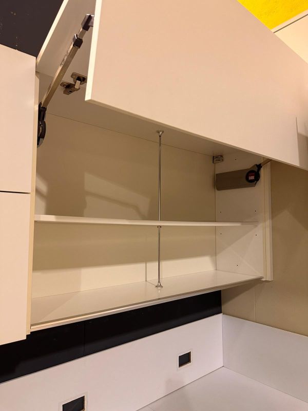 Cucina angolare bianca LUBE completa di elettrodomestici - immagine 11