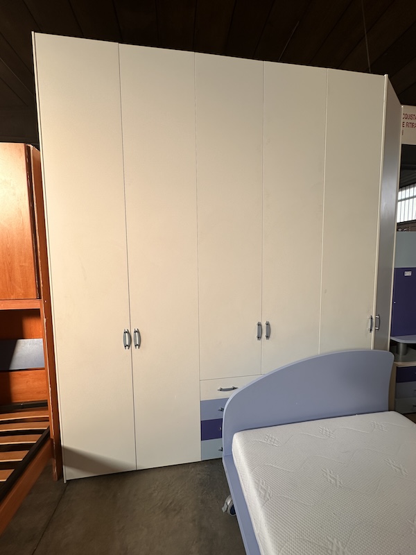 Cameretta Moretti Compact bianca azzurra - immagine 2